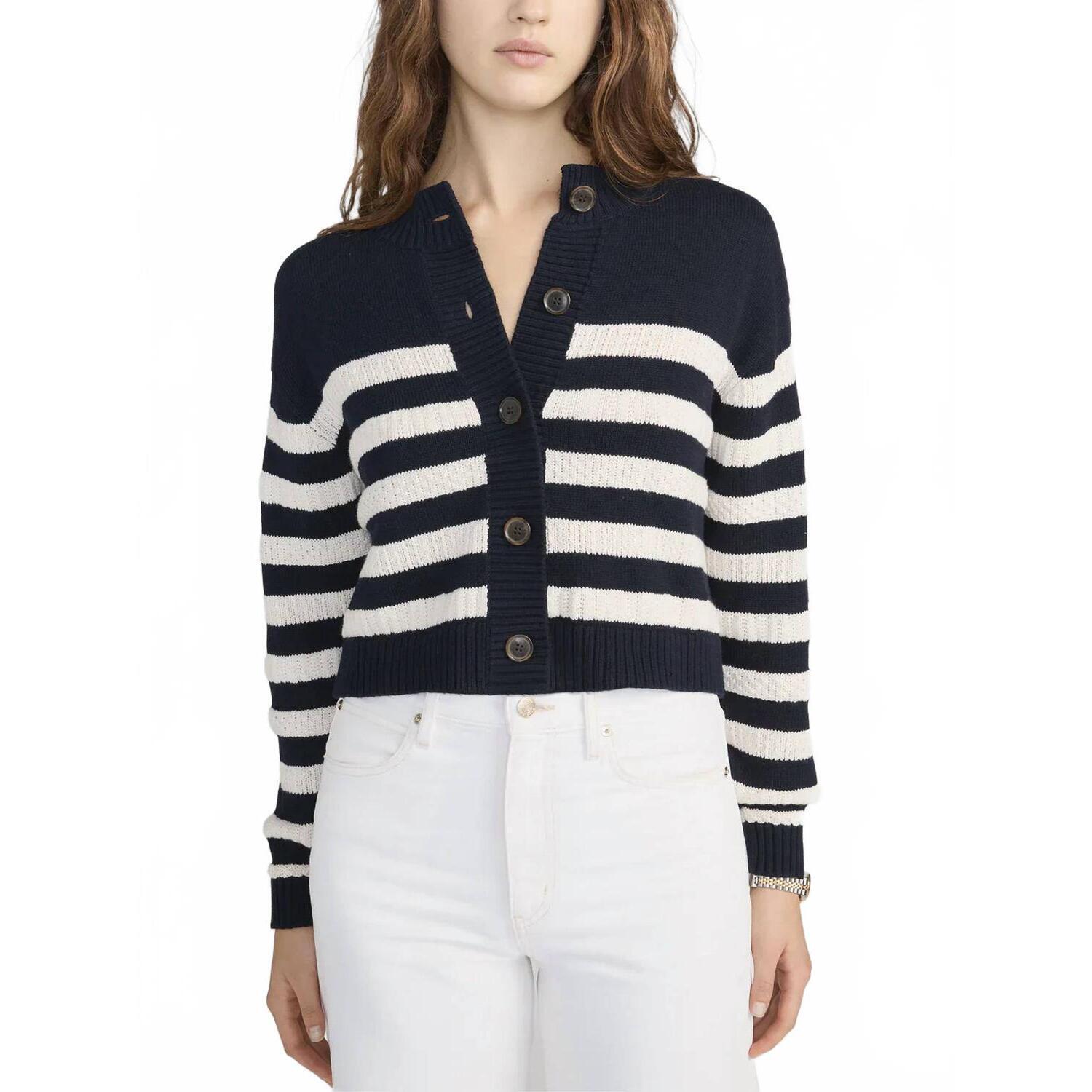 New Frame Variation Femme Cardigan In Navy Multi
